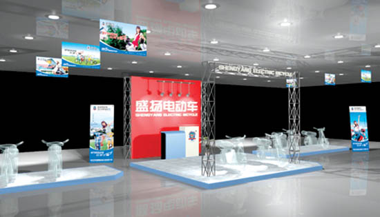 盛楊電(diàn)動車展廳設計